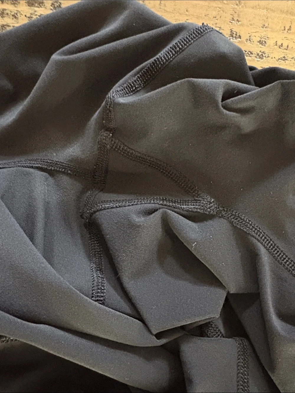 lululemon athletica Black Workout Leggings with Reflective Logo